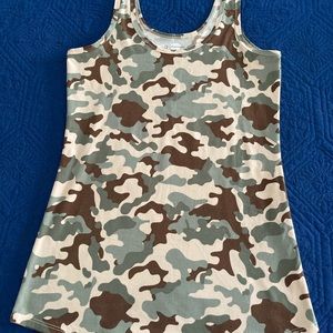 Stretch camouflage top